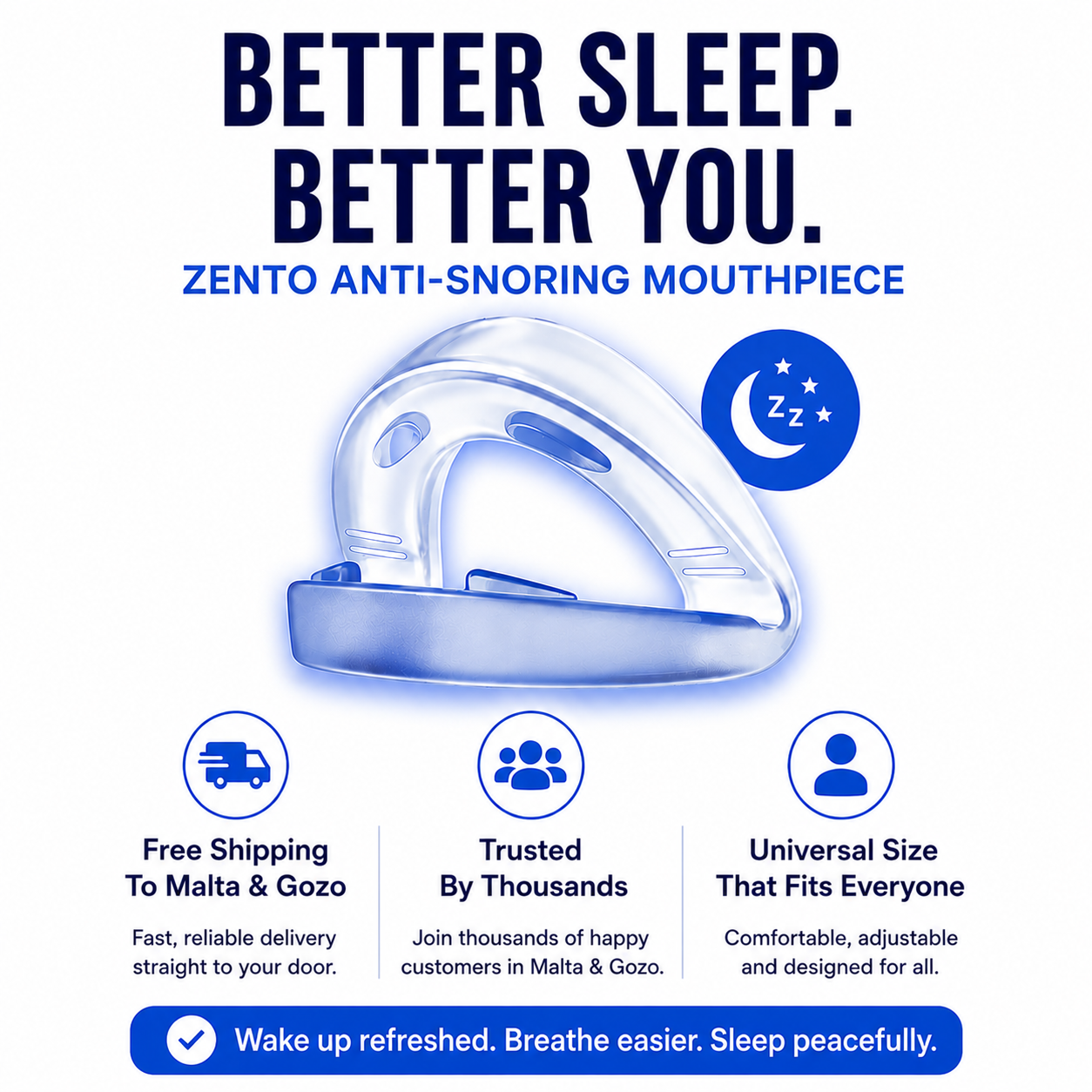 The Zento Anti-Snoring Moutpiece